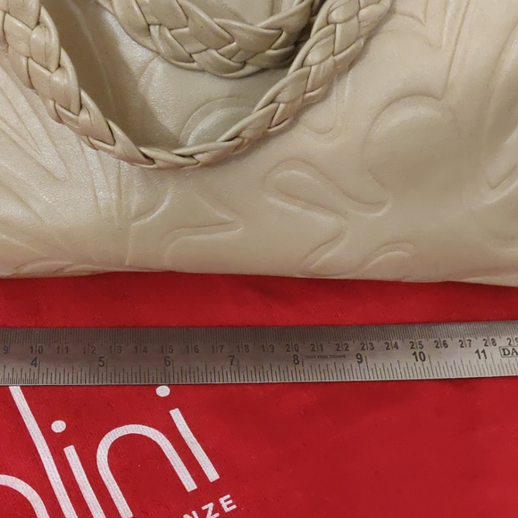 Beige Tote Braccialini (Italy) Genuine Leather  Bag🇮🇹 - Picture 5 of 12
